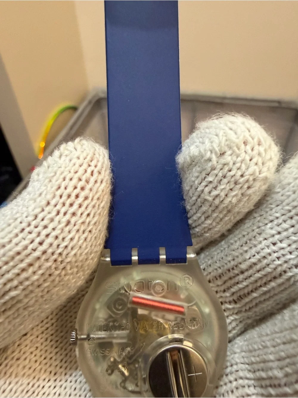 Swatch Rinse Repeat Navy Blue Day/Date Swiss Quartz 34mm Watch GE725 - Unisex